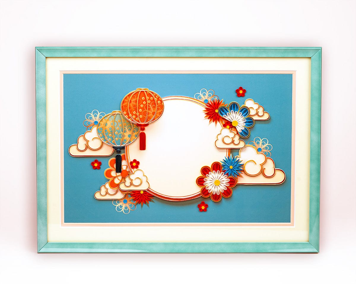 LTD Vietnam Wall Art Series - Quilled Celestial Blossom - Quilling Card - Art