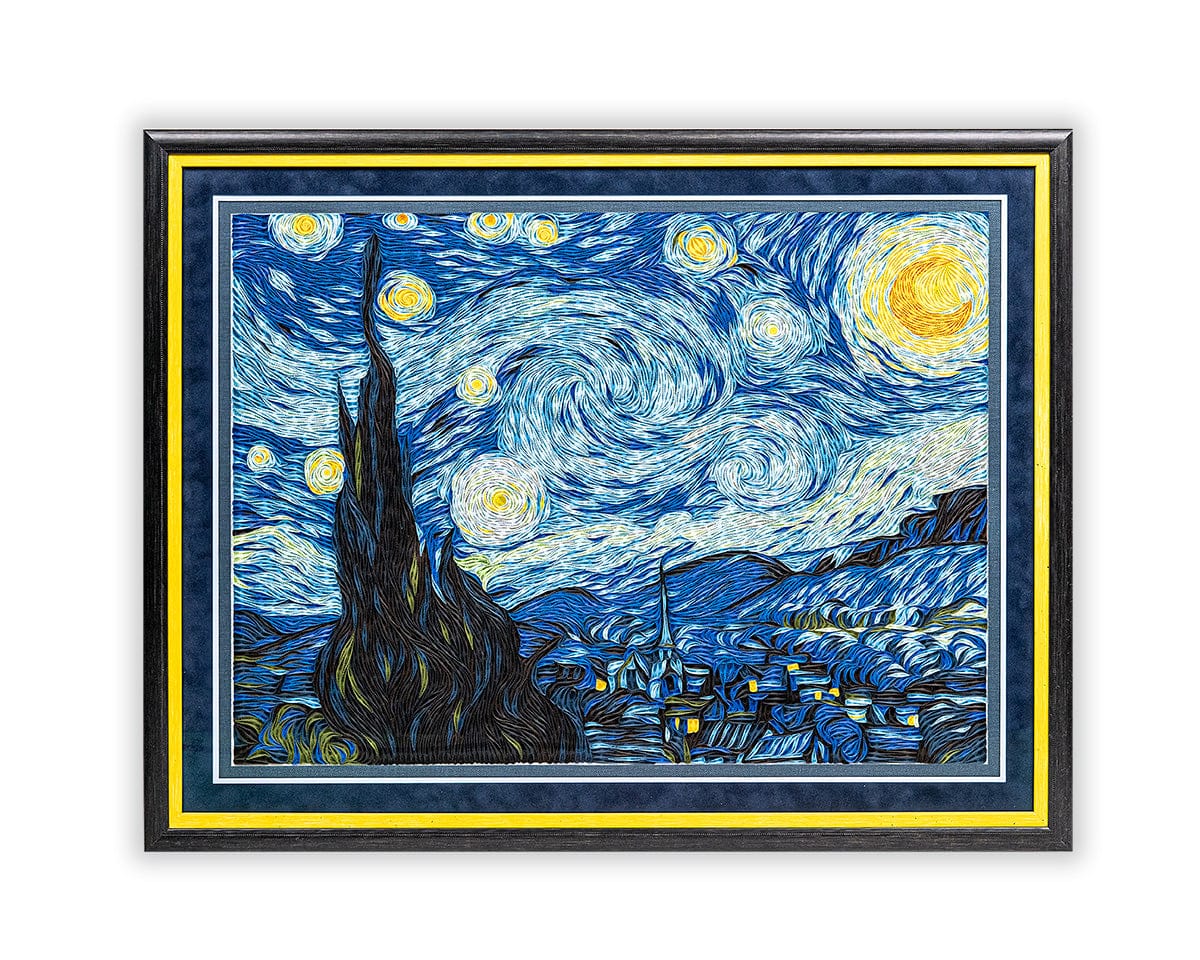 Gallery Artist Series - Quilled Starry Night, Van Gogh - Quilling Card - Artist Series