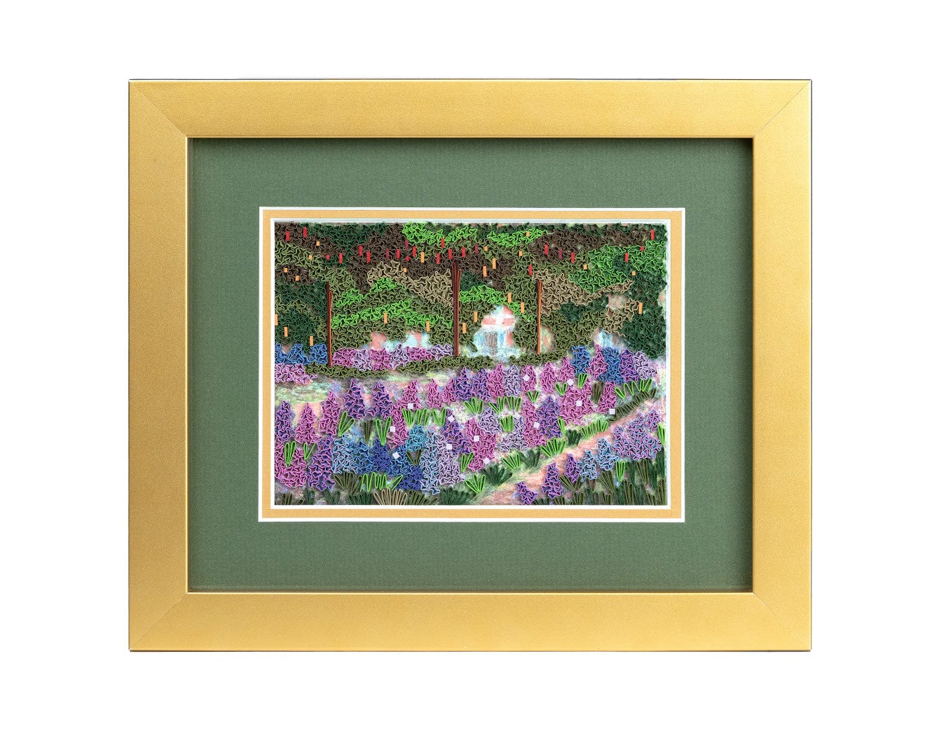 Framed Artist Series - Quilled The Artist's Garden at Giverny, Monet - Quilling Card - Artist Series