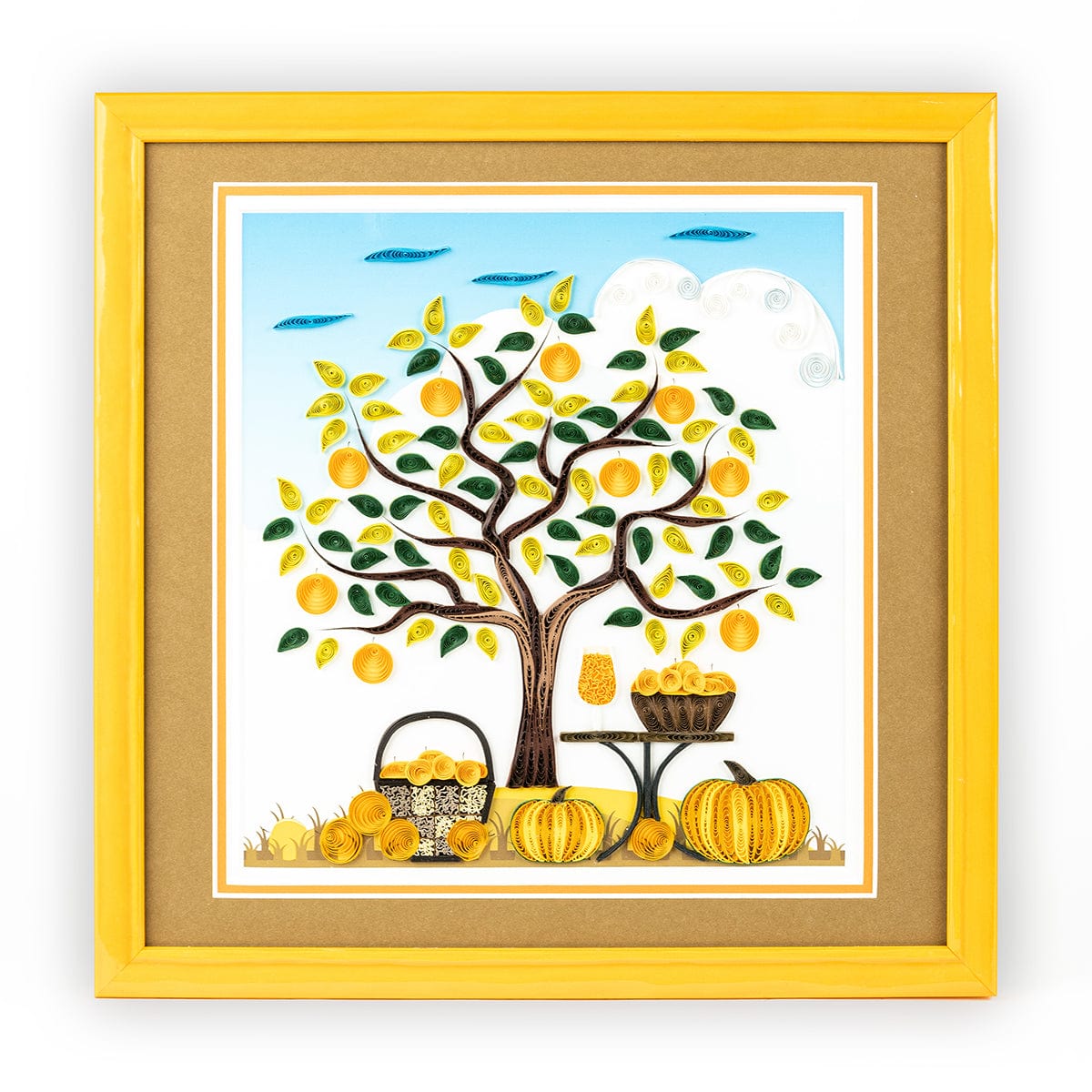 LTD Vietnam Art Series - Quilled Autumn Garden - Quilling Card - Art