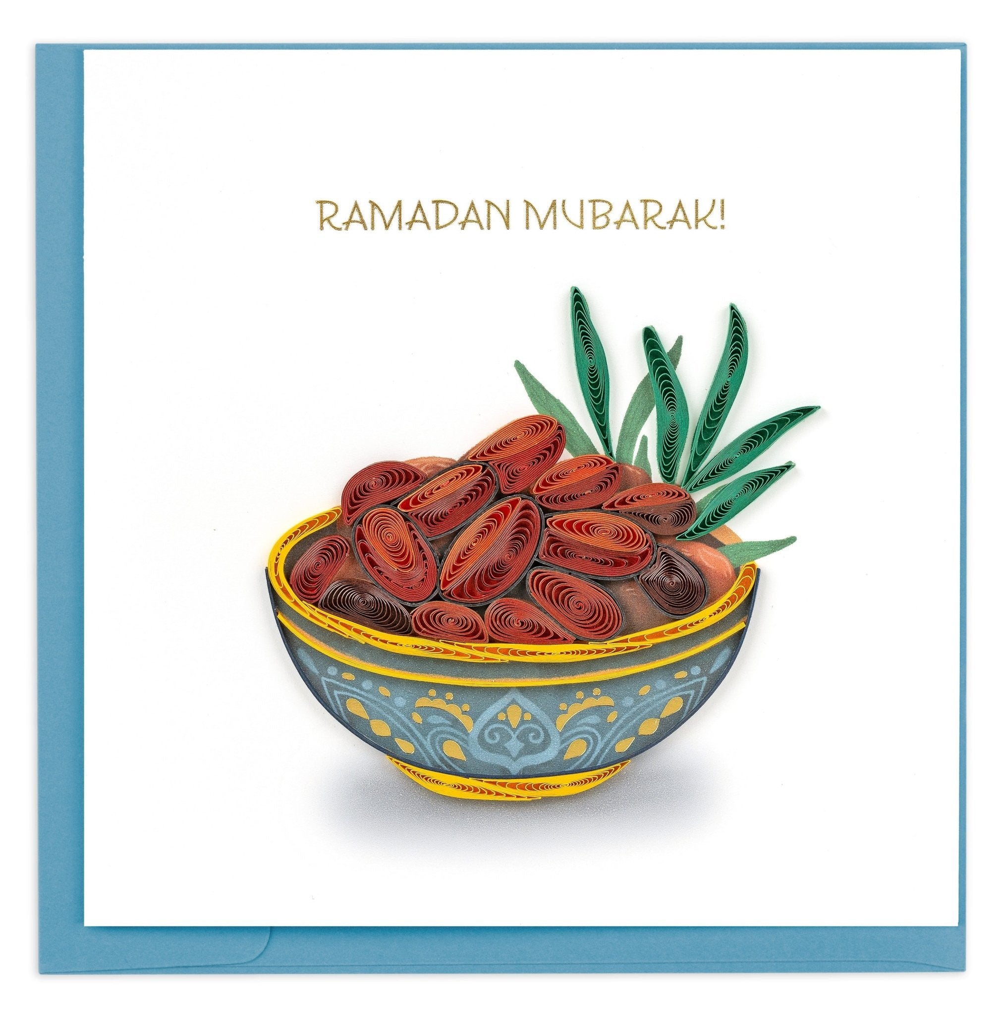 Quilled Ramadan Dates Greeting Card - Quilling Card - Greeting Card