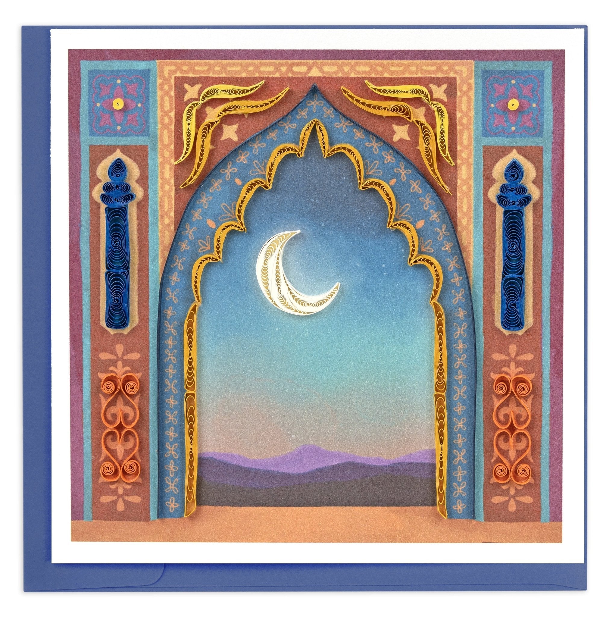 Quilled Decorative Archway Greeting Card - Quilling Card - Greeting Card