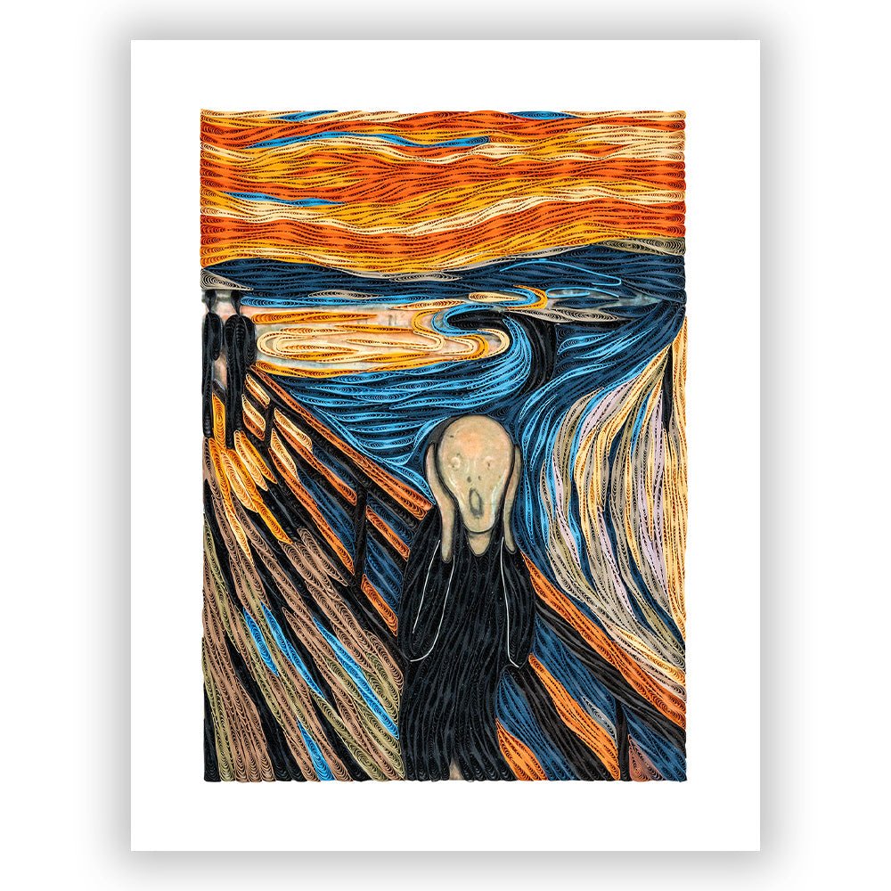 Art - Size Artist Series - Quilled The Scream, Munch - Quilling Card - Artist Series