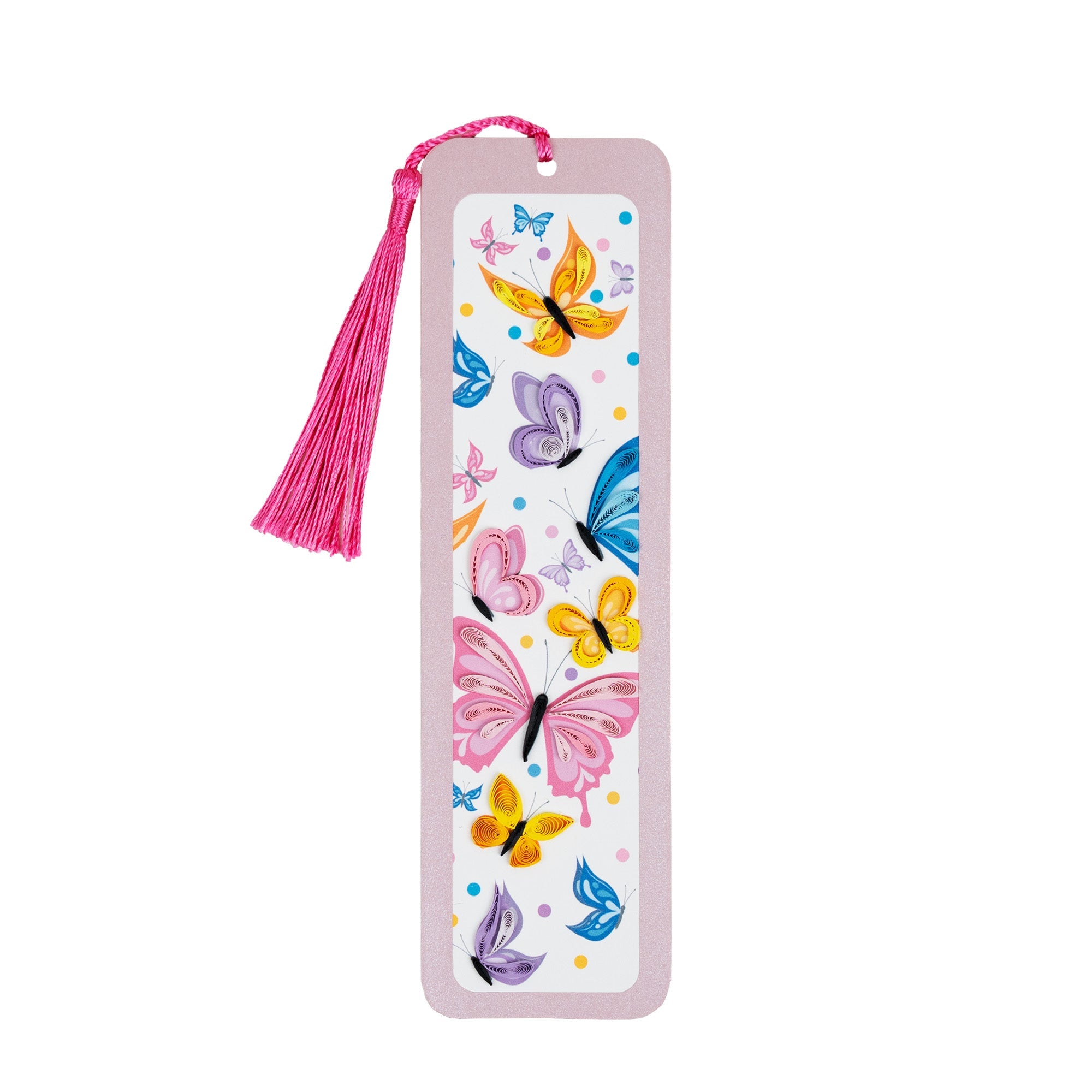 Butterflies Handmade Quilled Paper Bookmark - Quilling Card - Bookmark