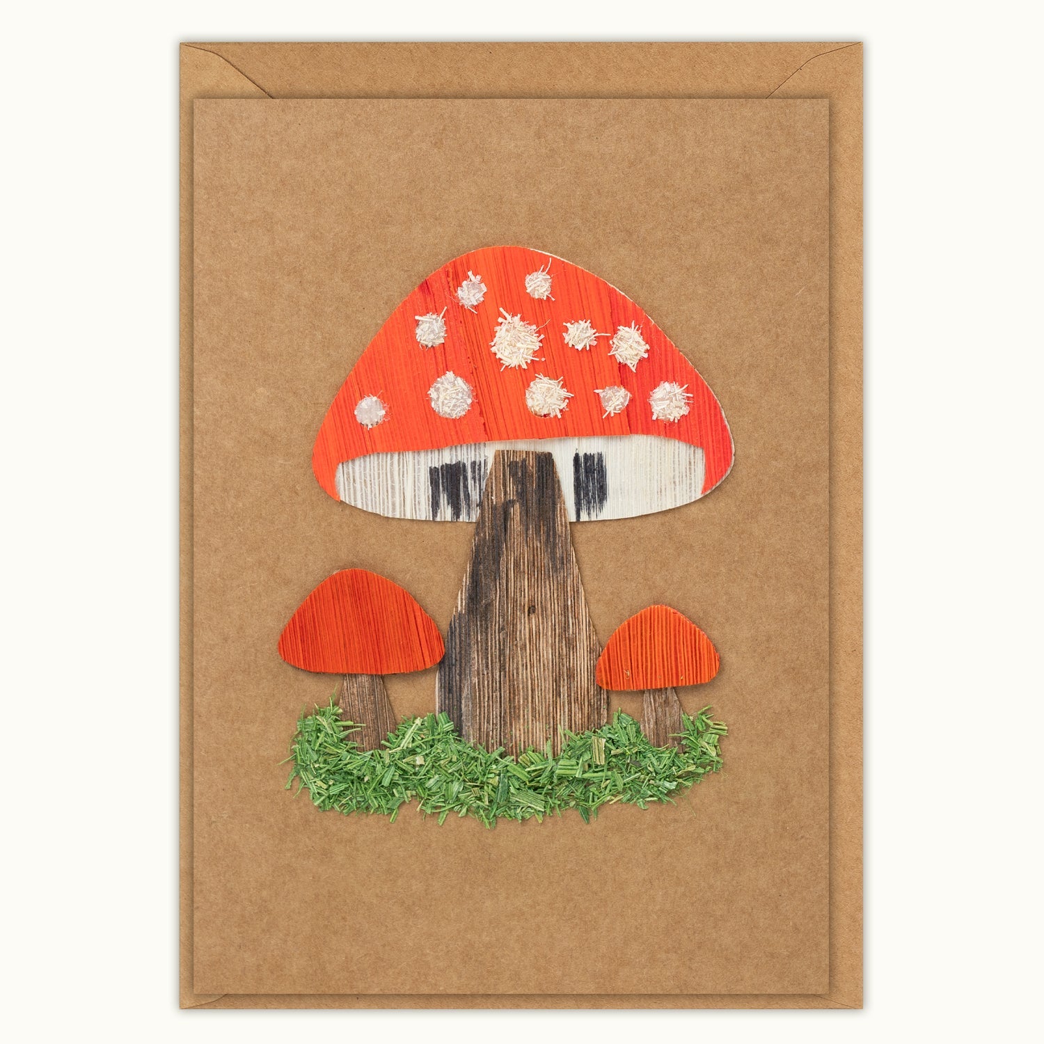 Wild Mushroom Handmade Greeting Card - Quilling Card - Greeting Card