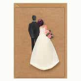 Bride & Groom Wedding Handmade Card