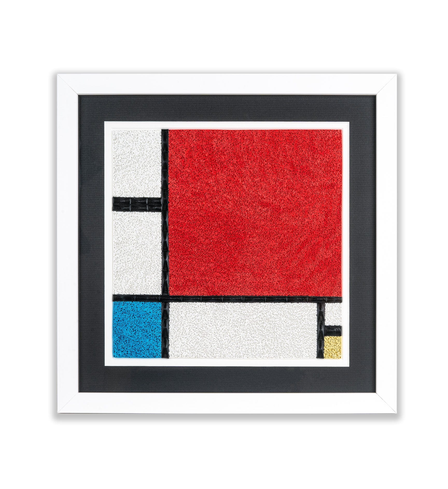 Framed Art - Size Artist Series - Composition with Red, Blue and Yellow, Mondrian - Quilling Card - Artist Series