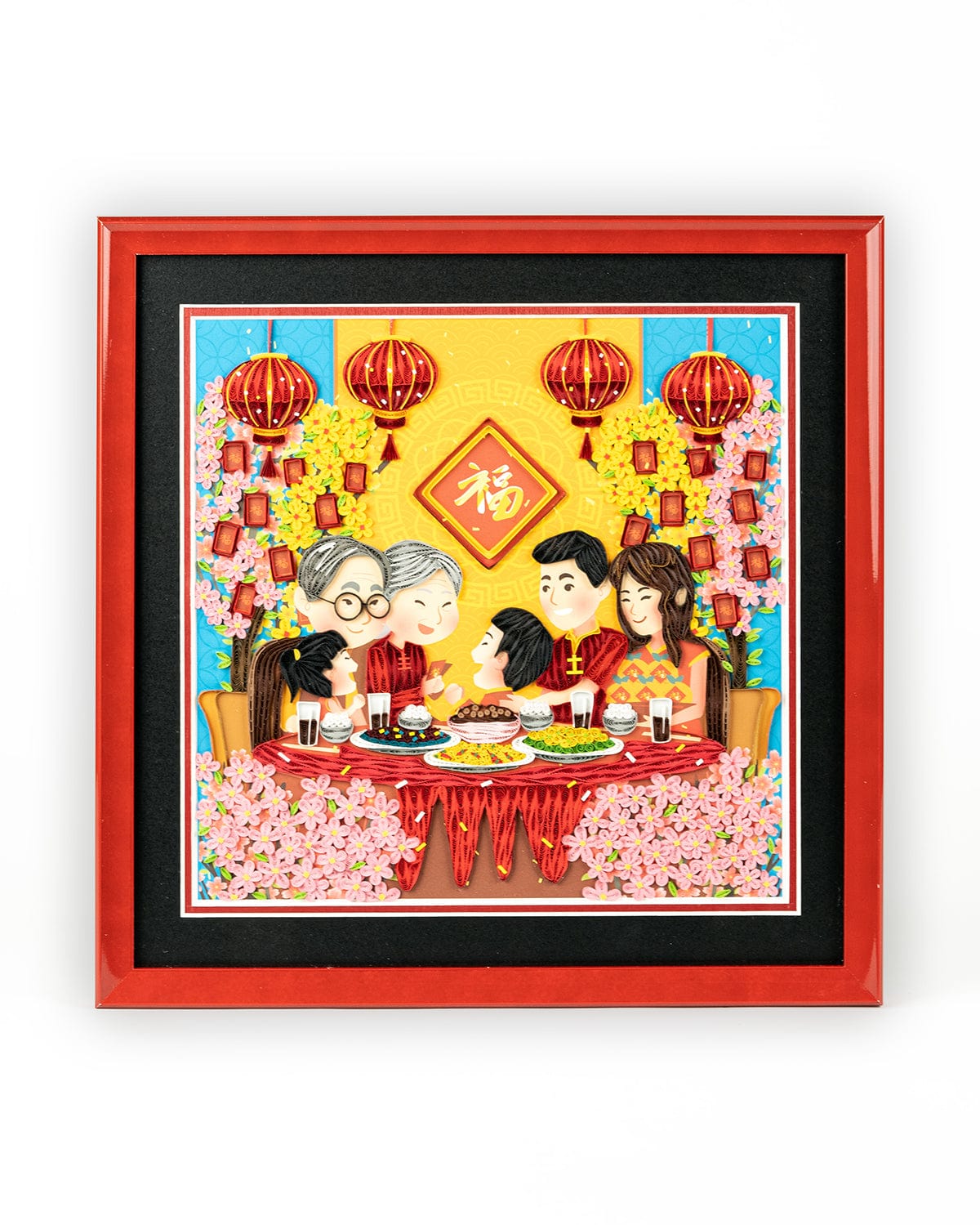 LTD Vietnam Art Series - Quilled Chinese New Year Family Reunion Dinner