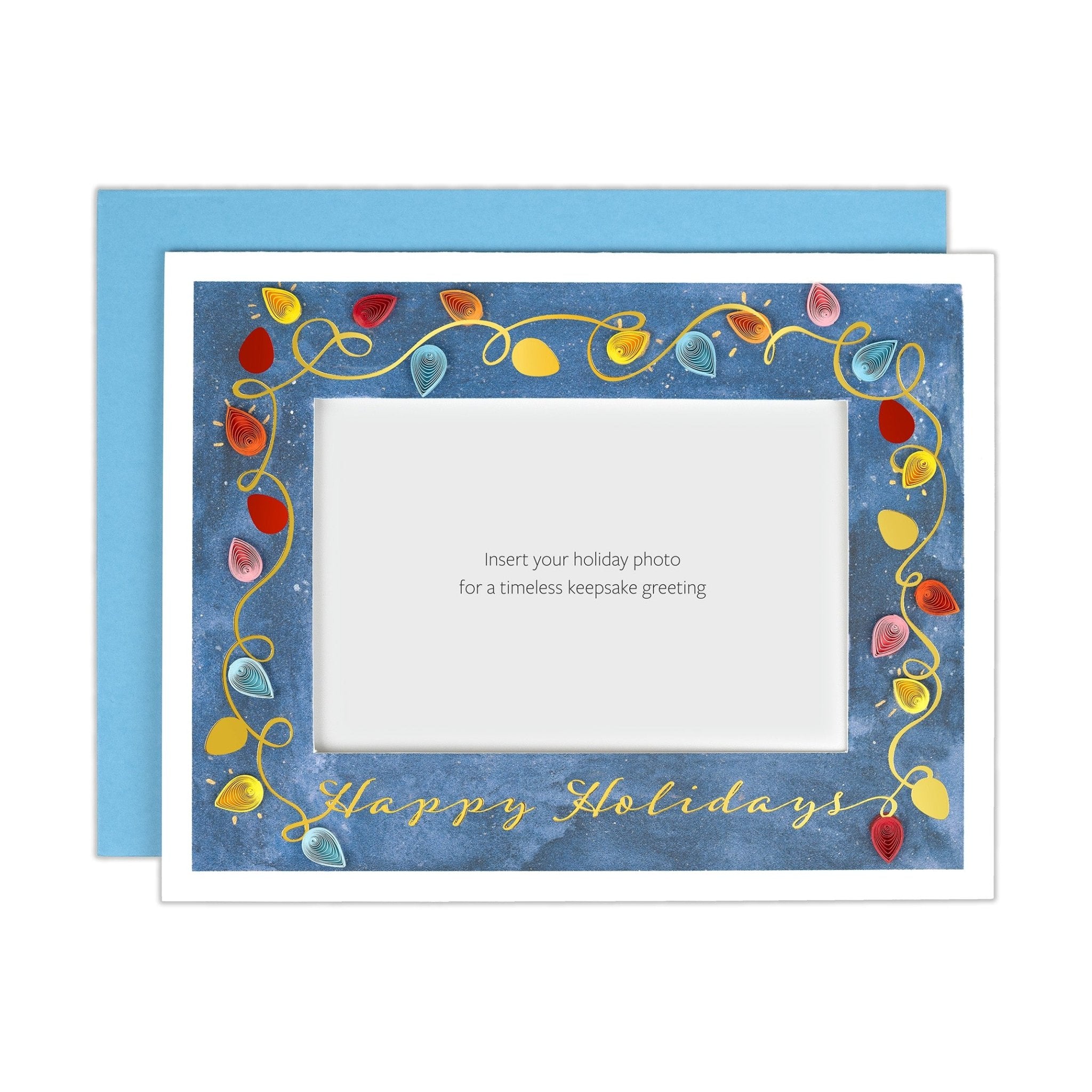 Holiday Photo Card - Quilling Card - Greeting Card