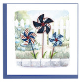 Quilled 4th of July Pinwheels Greeting Card