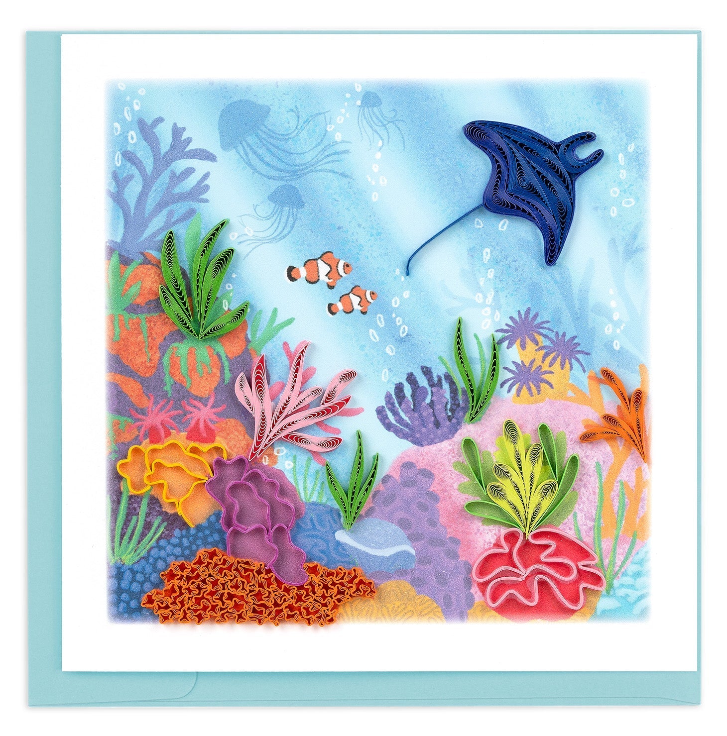 Quilled Coral Reef Greeting Card - Quilling Card - Greeting Card