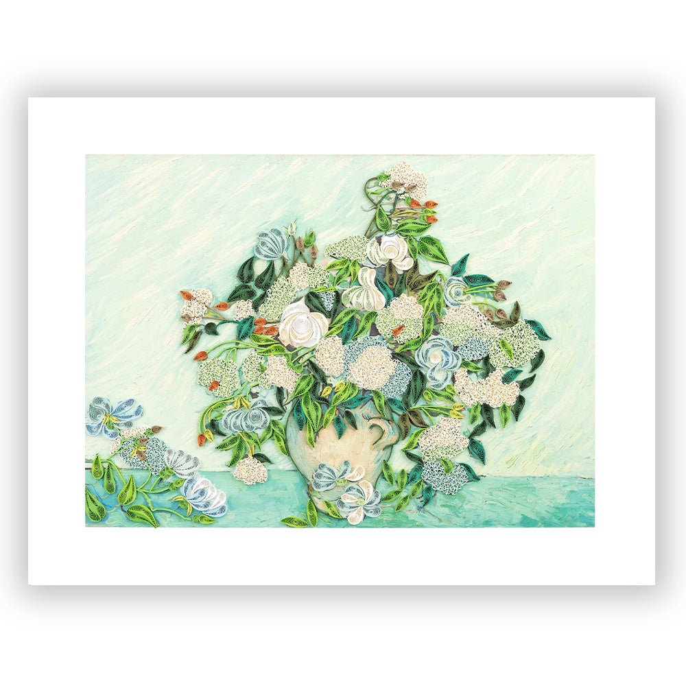 Art - Size Artist Series – Roses, van Gogh - Quilling Card - Artist Series