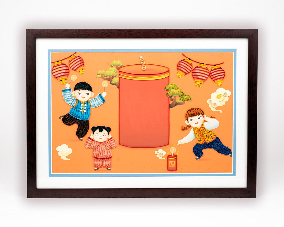 LTD Vietnam Art Series - Quilled Lunar New Year Celebration - Quilling Card - Art
