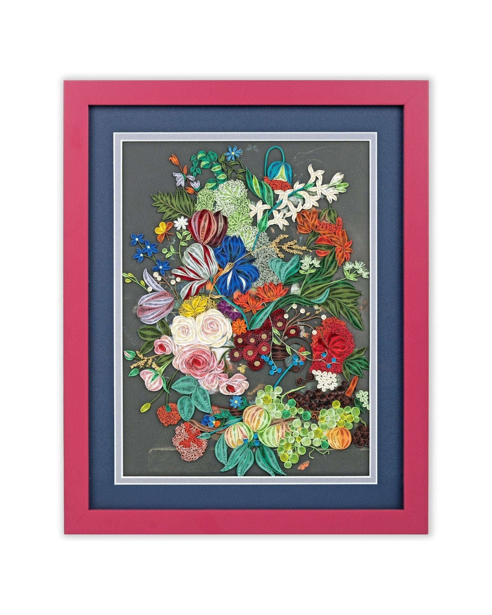 Framed Art - Size Artist Series - Still Life with Flowers and Fruit, van Huysum - Quilling Card - Artist Series