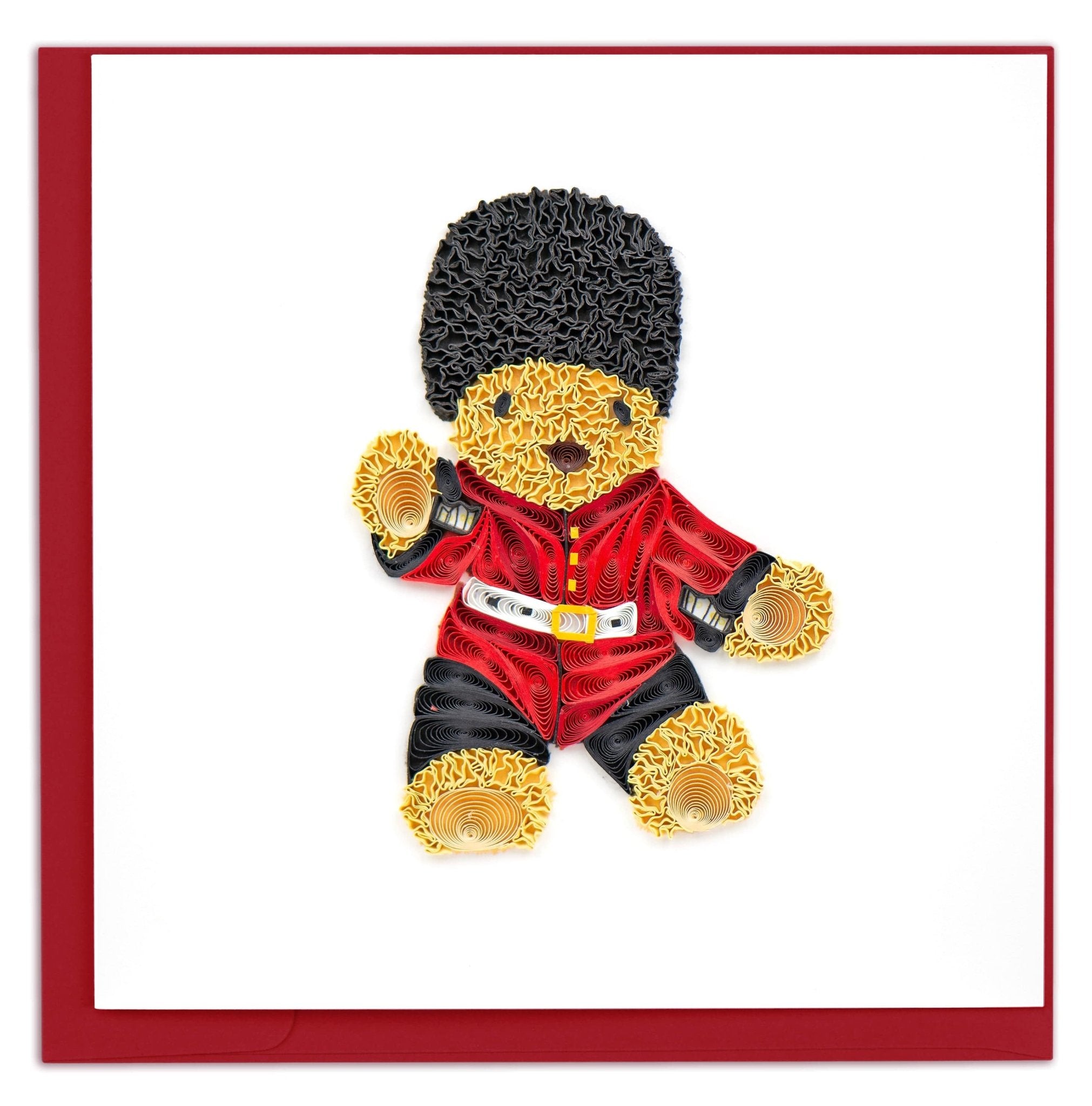 Quilled Herrington Bear Greeting Card - Quilling Card - Greeting Card