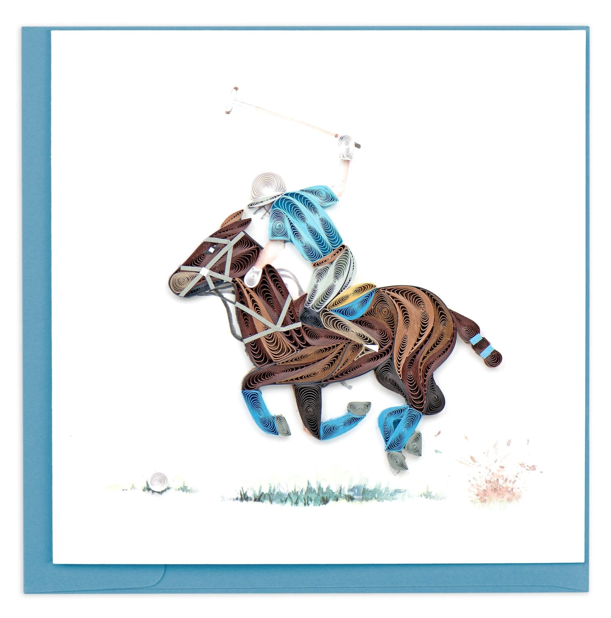 Quilled Polo Greeting Card - Quilling Card - Greeting Card