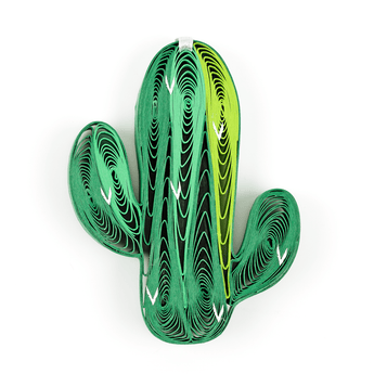 Cactus Ornament - Single - Quilling Card - Ornament