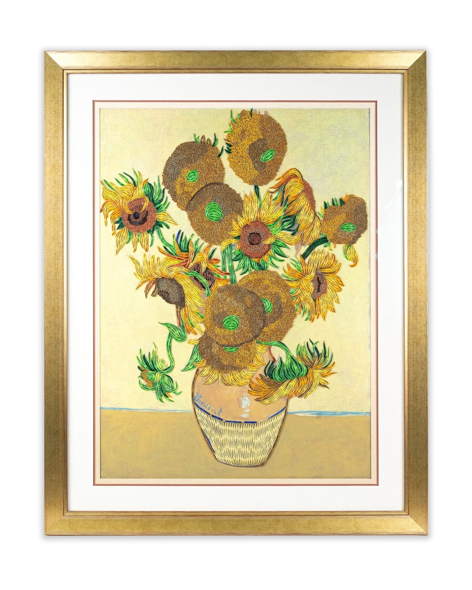 Gallery Artist Series - Quilled Sunflowers, Van Gogh - Quilling Card - Artist Series