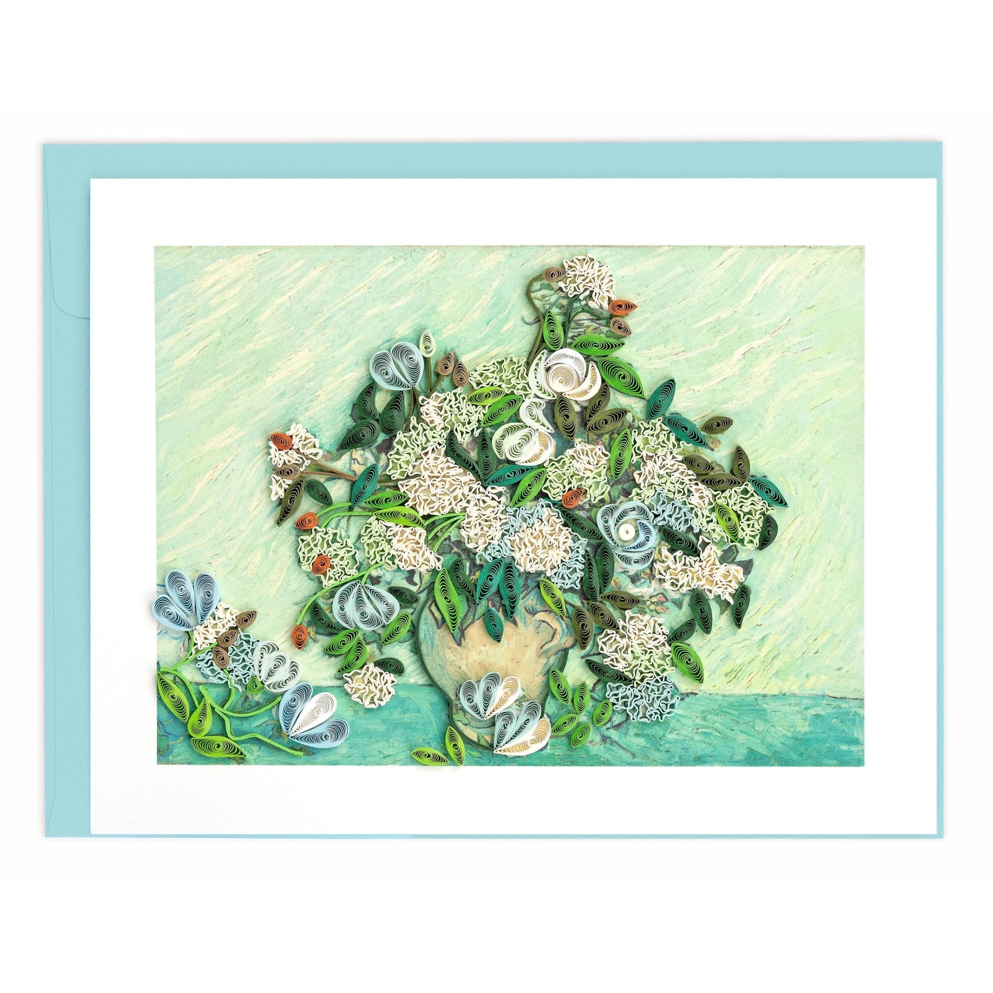 Quilled Artist Series – Roses, van Gogh - Quilling Card - Greeting Card