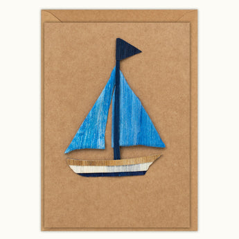 Sailboat Handmade Greeting Card - Quilling Card - Greeting Card