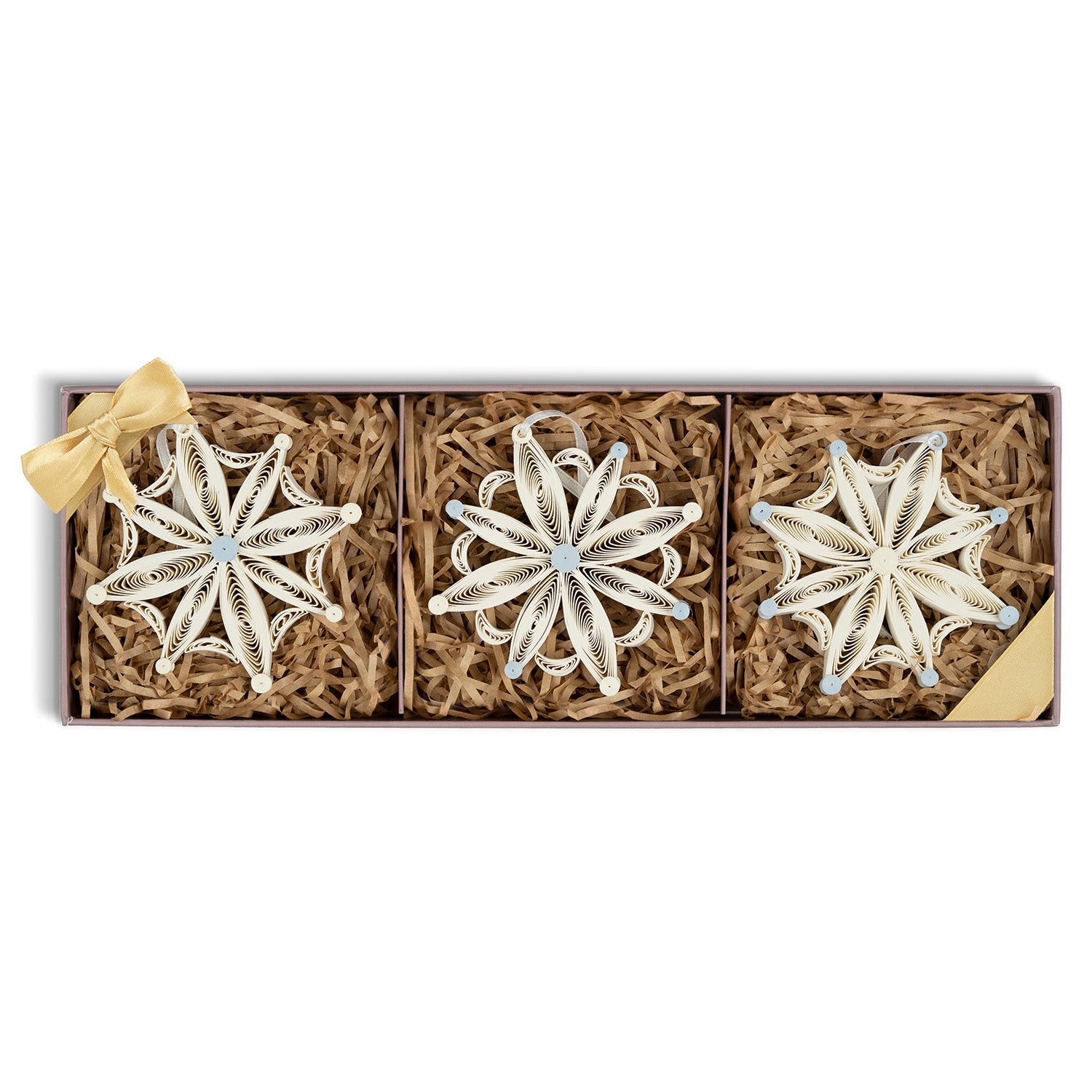 Quilled Snowflake Ornaments Box Set - Quilling Card - Ornament