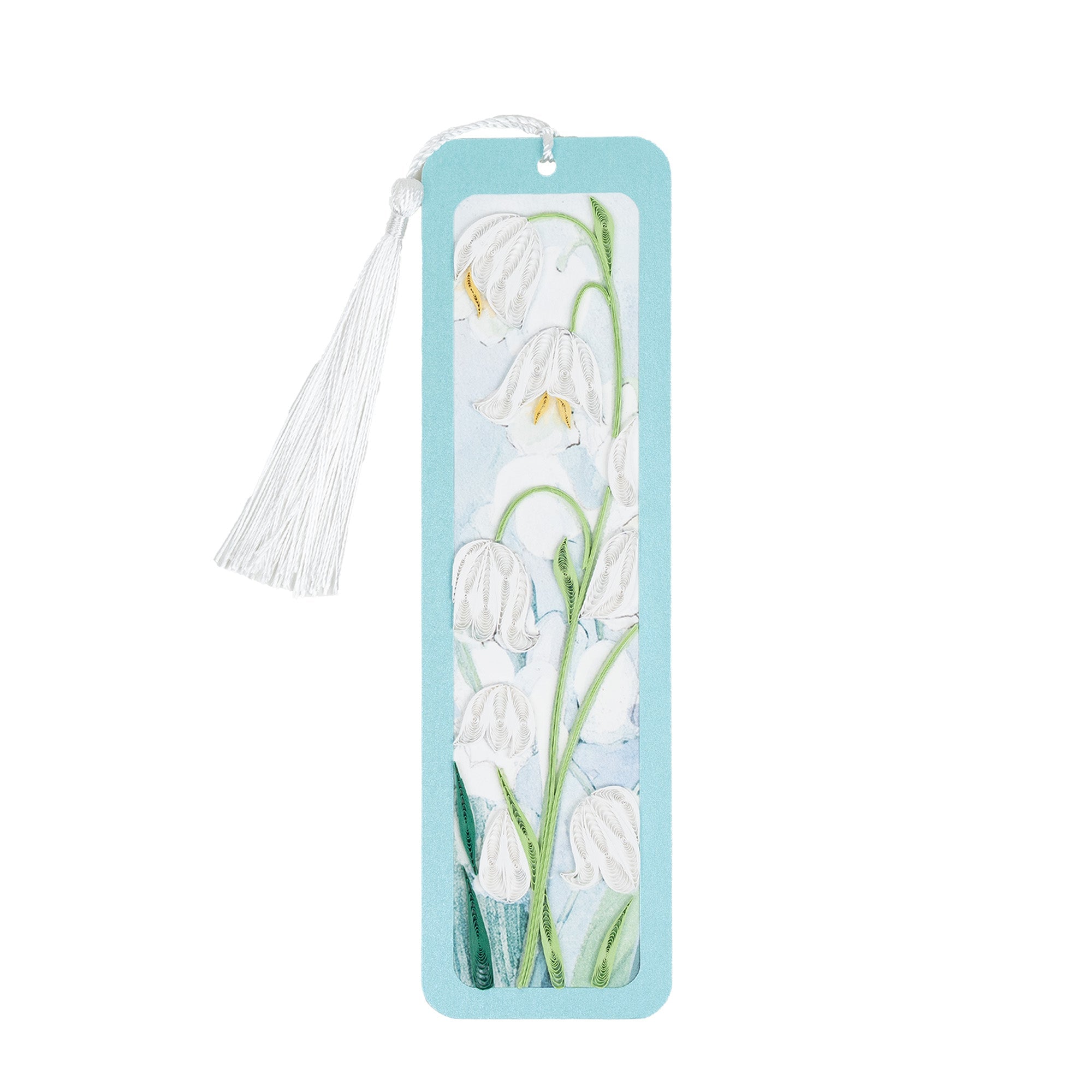 Lily of the Valley Handmade Quilled Paper Bookmark - Quilling Card - Bookmark