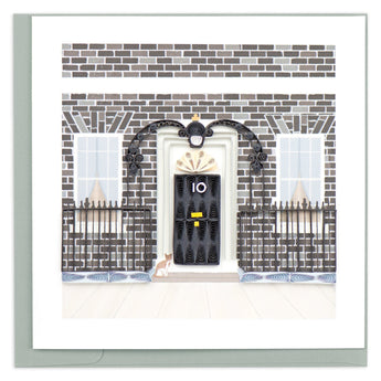 Quilled 10 Downing Street Greeting Card - Quilling Card - Greeting Card