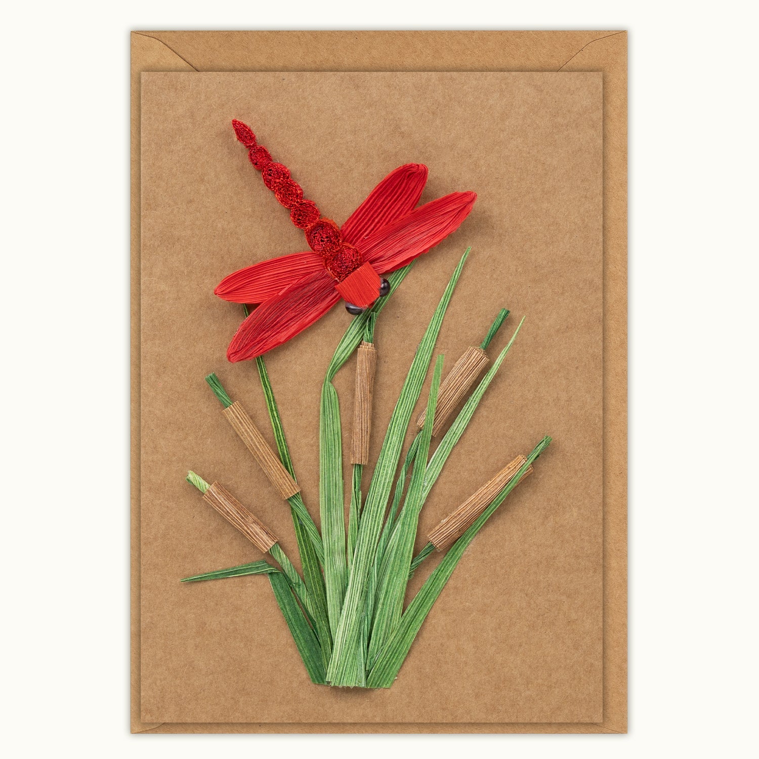 Dragonfly Handmade Greeting Card - Quilling Card - Greeting Card