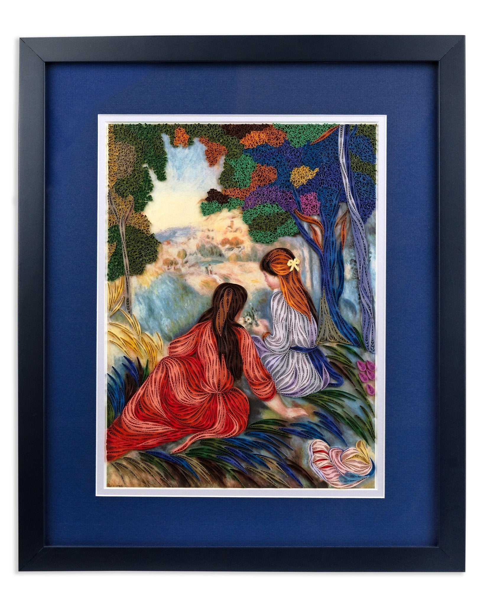 Framed Art - Size Artist Series - In the Meadow, Renoir - Quilling Card - Artist Series