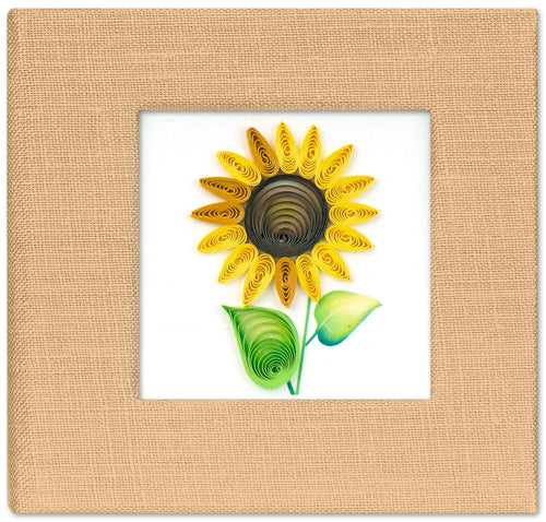 Quilled Sunflower Sticky Note Pad Cover