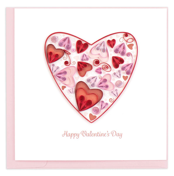 Quilling Heart Mom Valentine's Day Card