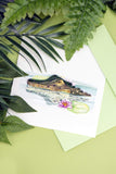 Quilled Alligator Greeting Card