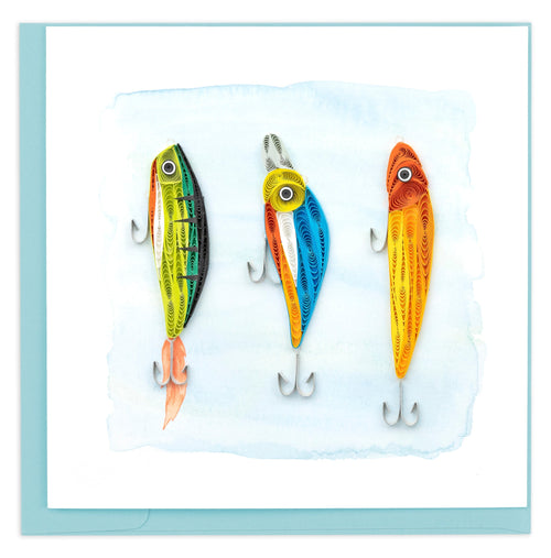 colorful fishing lures, bright, hooks, fish