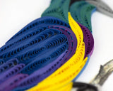 Detail shot of Quilled Golden-breasted Starling Greeting Card