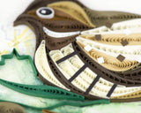 Detail shot of Quilled Nighthawk Greeting Card