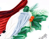 Quilled Snowy Cardinal Christmas Card
