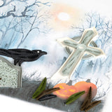 Quilled Spooky Graveyard Halloween Card