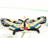 Detail shot of Quilled Swallowtail Butterfly Card