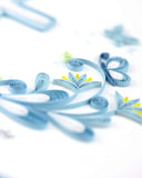 Detail shot of Quilled Sympathy Cross Card