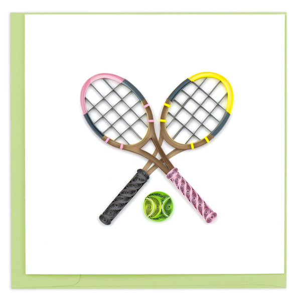 Personalized Tennis Crossed Rackets Ornament