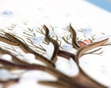 Detail shot of Quilled Winter Tree