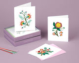 Quilled Decorative Floral Note Card Box Set