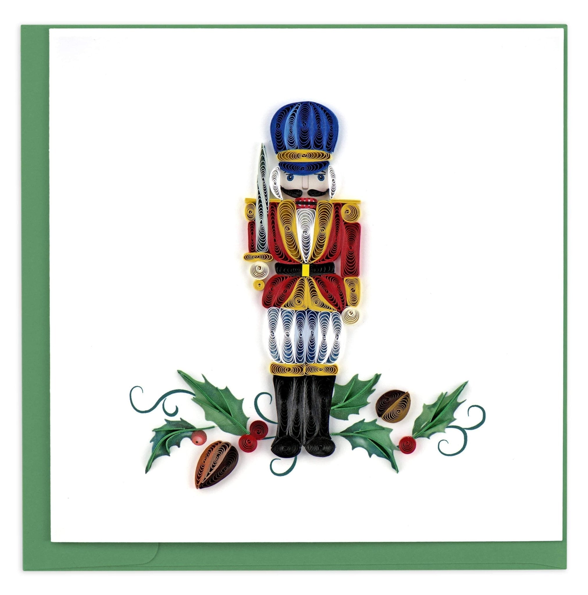 Quilled Nutcracker Christmas Card - Quilling Card - Greeting Card