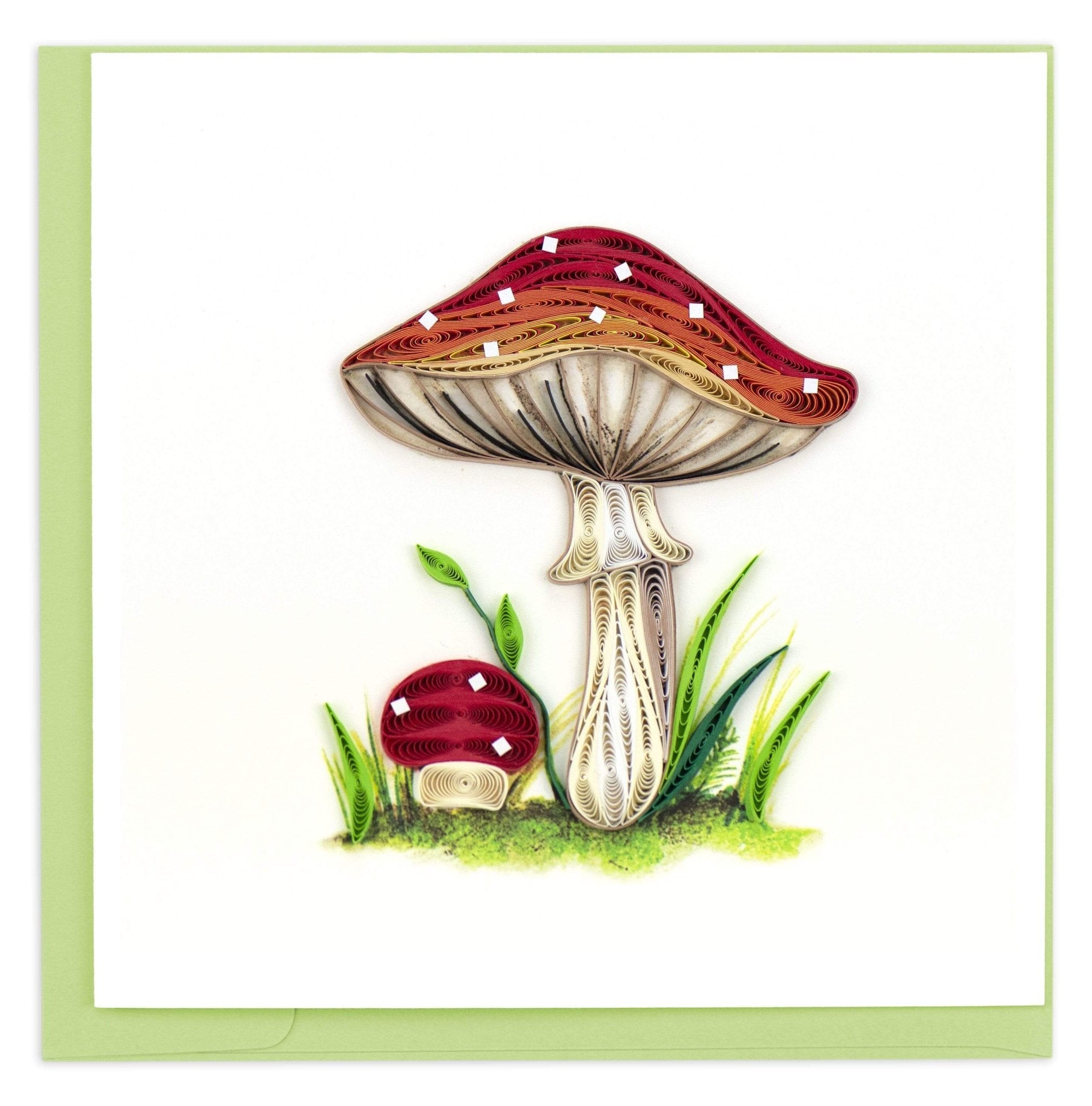 Quilled Wild Mushroom Greeting Card - Quilling Card - Greeting Card