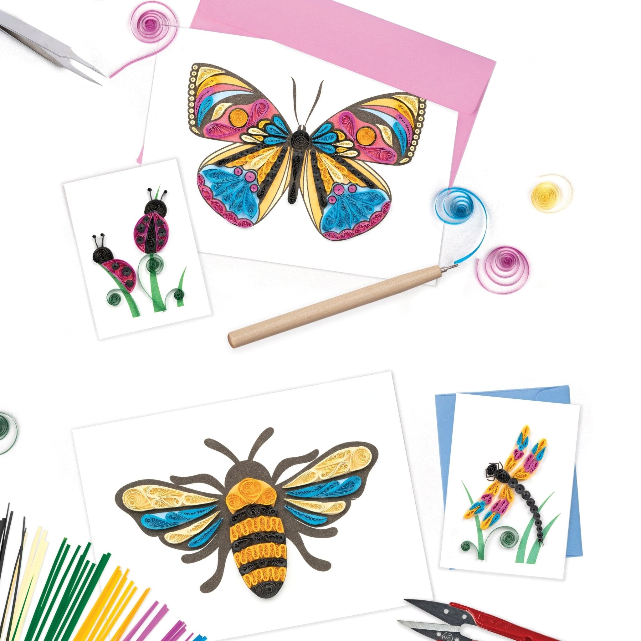 Create - a - Quill DIY Quilling Kit | Insects - Quilling Card - Create - a - Quill