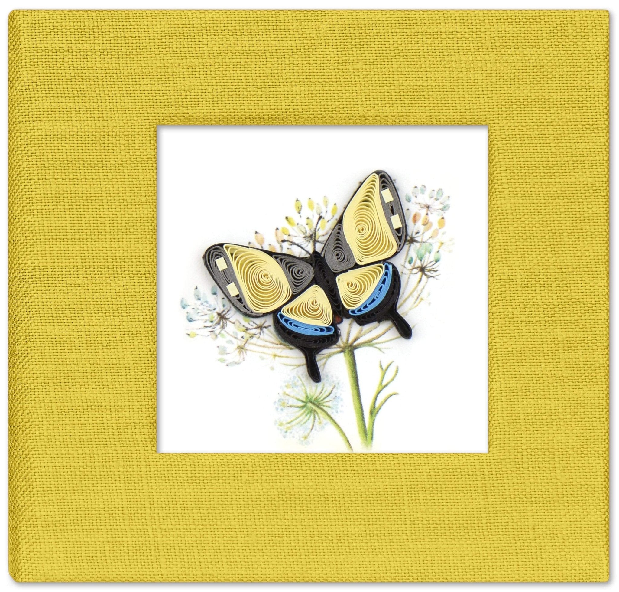 Quilled Swallowtail Butterfly Sticky Note Pad Cover - Quilling Card - Sticky Note Cover
