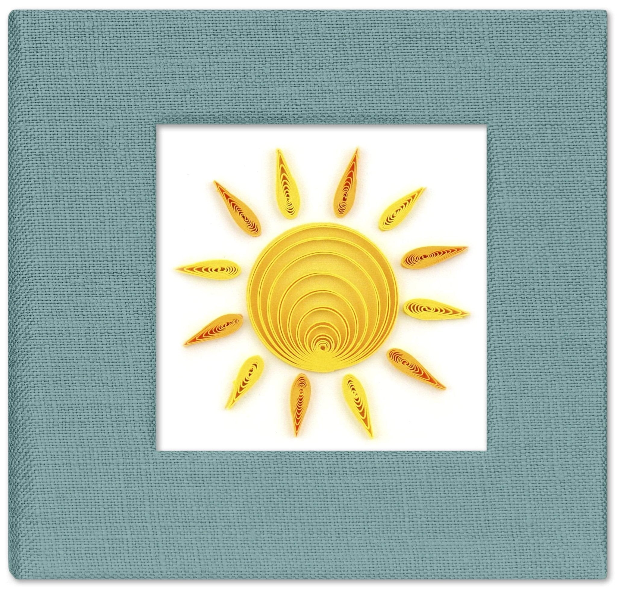 Quilled Sun Sticky Note Pad Cover - Quilling Card - Sticky Note Cover