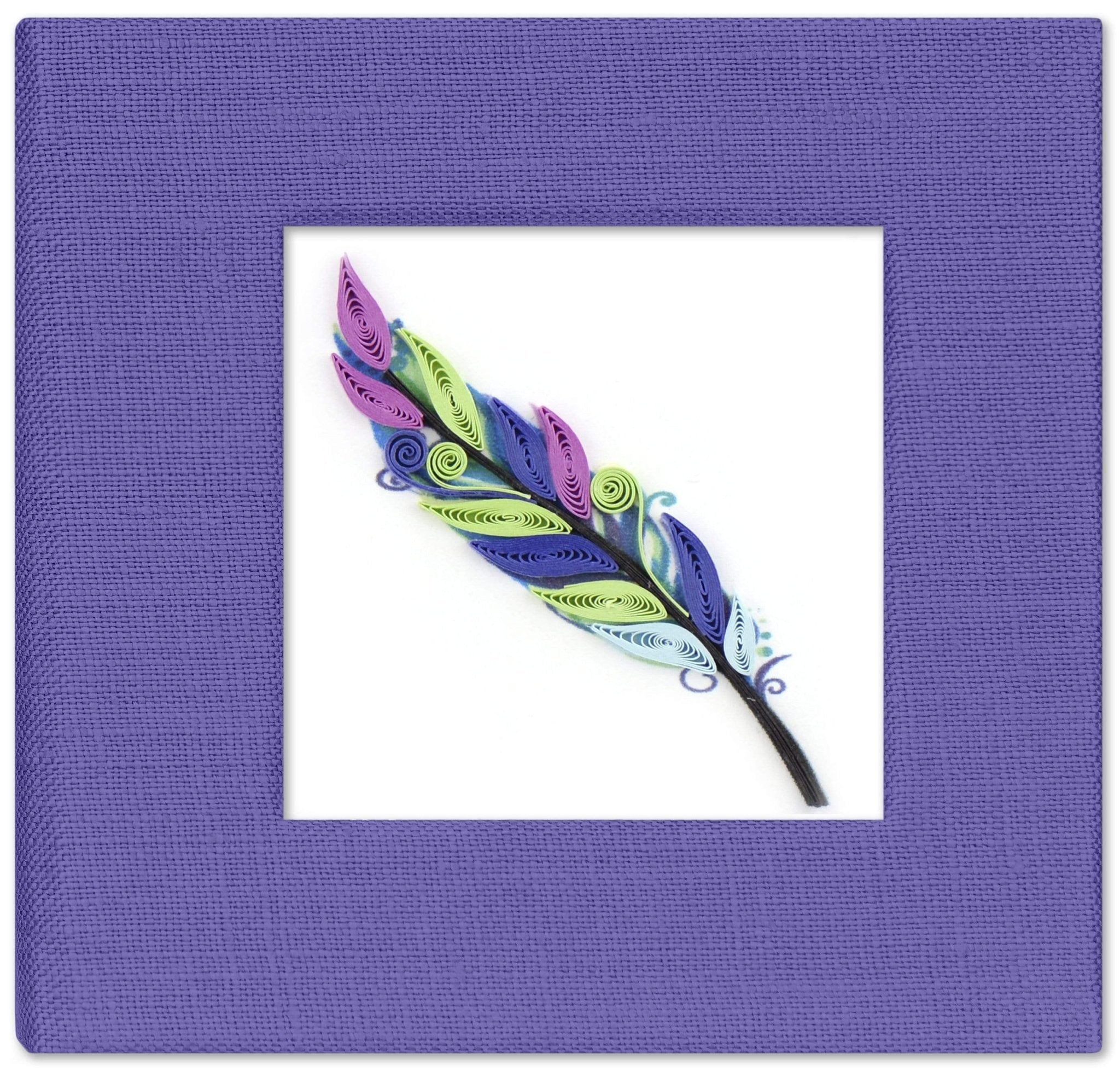 Quilled Feather Sticky Note Pad Cover - Quilling Card - Sticky Note Cover