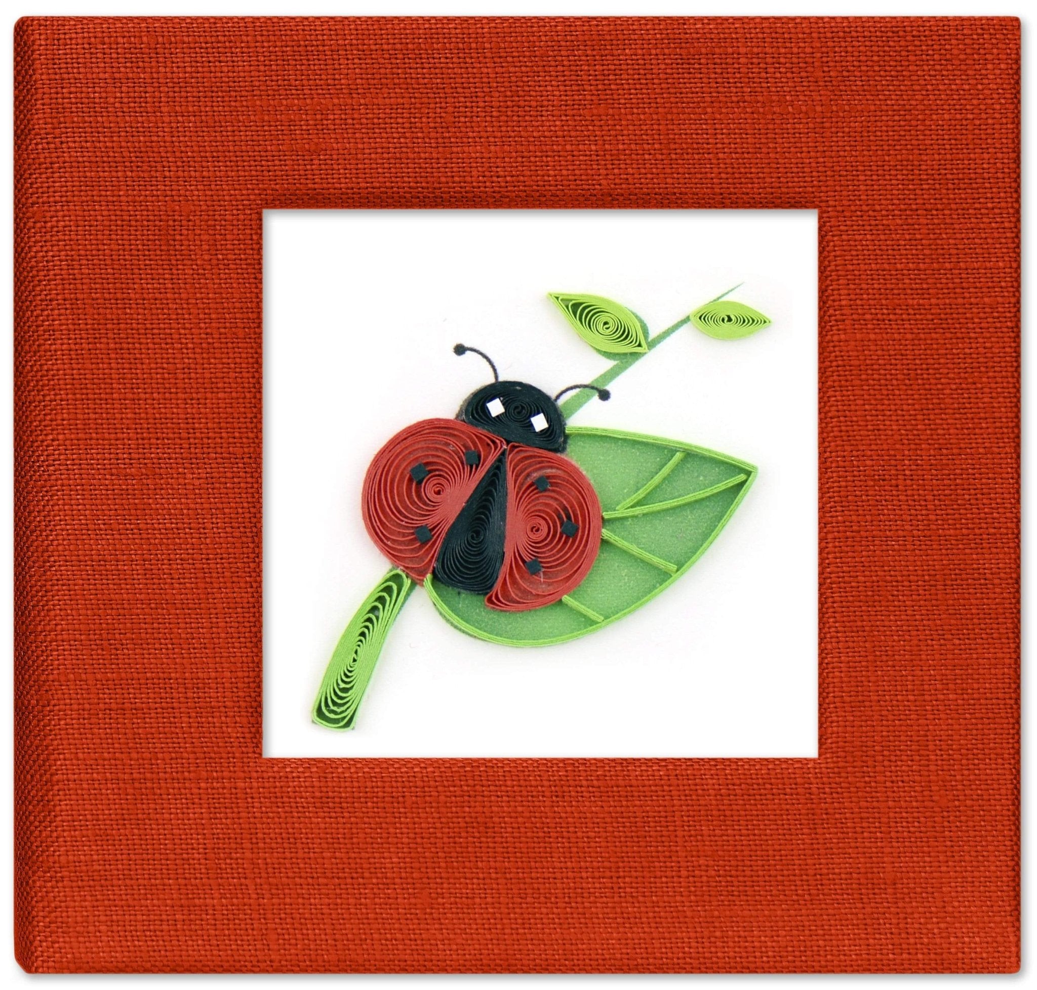 Quilled Ladybug Sticky Note Pad Cover - Quilling Card - Sticky Note Cover