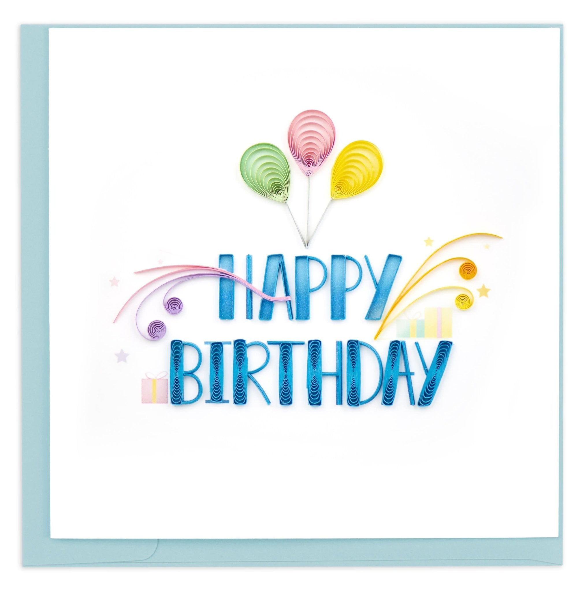 Quilled Nouveau Birthday Card - Quilling Card - Greeting Card